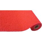 Kırmızı Kıvırcık Halı Kapı Önü Karmaşık Paspas 14 mm Su Emiçi Kıvırcık Yolluk - 10 x 70 cm