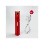 Kırmızı-Kutu Yok USB Ruj Tıraş Makinesi Kadın Yüz Sakal Ağrısız Elektrikli Tıraş Makinesi Bikini Bacak Epilasyon USB Şarj Edilebilir Mini Tıraş Makinesi Çok Amaçlı (Yurt Dışından)