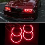Kırmızı LED Angel Eyes Halka, Bmw E36 Için Şık ve Parlak Aydınlatma - Eflatun - Seçenek 1