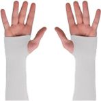 Kırmızı Likralı Voleybol Kolluğu Çift, Spor ve Antrenman Için Uygun - Açık Gri