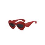 Kırmızı Lips Dudak Görünümlü Vintage & Retro Güneş Gözlüğü