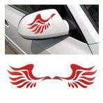 KIRMIZI MELEK KANADI OTOMOBİL YAN AYNA ETİKET ÇIKARTMA CS035