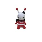 Kırmızı Miniş Arı Uyku Arkadaşı Amigurumi Organik Oyuncak