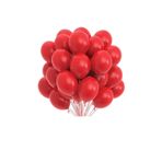 Kırmızı Pastel Balon 50 Adet + 5 mt balon zinciri