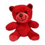Kırmızı Peluş Oyuncak Ayıcık - Çok Renkli