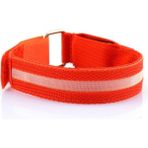 Kırmızı Pil Tarzı Gece Açık Hava Spor Koşu Bisiklete Binme LED Yanıp Sönen Bileklik USB Şarj Edilebilir Emniyet Kemeri Kol Bacak Uyarı Bilek Kayışı Işığı (Yurt Dışından)