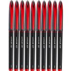 Kırmızı Pilot Kalem 10 Adet Uniball Air Mikro 0.5 Mm Roller Pilot Kalem Uba-188-M Roller Uçlu Likit Mürekkep Jel Kalem