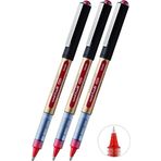 Kırmızı Pilot Kalem 3 Adet Uniball Eye Broad 1.0 Mm Roller Pilot Kalem Ub-150-10 Roller Uçlu Likit Mürekkepli