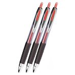 Kırmızı Pilot Kalem 3 Adet Uniball Signo Micro 207 0.5 Mm Roller Uçlu Pilot Kalem Umn-207 İnci Uçlu Likit Mürekkepli Jel