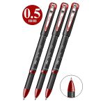 Kırmızı Pilot Kalem Dna Gel Pen 3 Adet Scrikss Pilot Kalem 0.5Mm Roller Uç Pilot Kalem İnce Uçlu Likit Mürekkepli