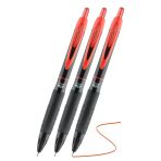 Kırmızı Pilot Kalem Signo 307 3 Adet Uniball Basmalı Pilot Kalem 0.5 Mm Roller Uçlu Pilot Kalem İnce Uçlu Likit Mürekkep