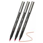 Kırmızı Pilot Kalem Ub-155 Micro Deluxe 3 Adet Uniball Pilot Kalem 0.5 Mm Roller Uçlu Pilot Kalem İnce Uçlu Likit