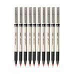 Kırmızı Pilot Kalem Ub-177 Fine Deluxe 10 Adet Uniball Pilot Kalem 0.5 Mm Roller Uçlu Pilot Kalem İnce Uçlu Likit Mürek