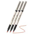 Kırmızı Pilot Kalem Ub-177 Fine Deluxe 3 Adet Uniball Pilot Kalem 0.5 Mm Roller Uçlu Pilot Kalem İnce Uçlu Likit Mürek