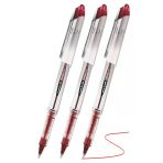 Kırmızı Pilot Kalem Ub-200 Vision Elite 0.8Mm 3 Adet Uniball Pilot Kalem 0.8 Mm Roller Uçlu Pilot Kalem İnce Uçlu Likit