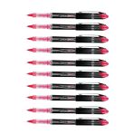 Kırmızı Pilot Kalem Ub-205 Vision Elite 0.5Mm 10 Adet Uniball Pilot Kalem 0.5 Mm Roller Uçlu Pilot Kalem İnce Uçlu Likit