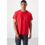 Kırmızı Polyester Nefes Alan Jakarlı İnce Esnek Standart Fit Erkek Performans T-Shirt - 88397