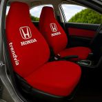 Kırmızı Renk Honda Uyumlu Penye Kumaş Oto Koltuk Kılıfı Ön Ve Arka Koltuk Servis Kılıfı Takımı