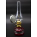 Kırmızı Renkli Kristal Cam Nostaljik Gaz Lambası Gece Lambası Yüksek Işık Verimi ile Modern Tasarım