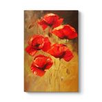 Kırmızı Sarı Gelincikler Tablosu 100 x 140