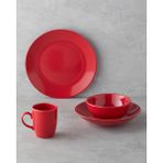 Kırmızı Seramik Yemek Takımı, 4 Parça, Şık ve Kullanışlı Set - Seçenek 1
