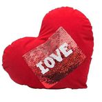 Kırmızı Sihirli Pullu Love Yastık Kılıfı Kırmızı LOR947457593837