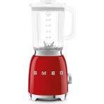 Kırmızı SMEG Smoothie Blender 1,5 L Cam Sürahi ile 4 Hız Seviyesi ve Paslanmaz Çelik Bıçaklar