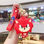 Kırmızı Sonic Boom Face Silikon Bozuk Para Cüzdanı - Karışık