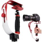 Kırmızı Stabilizer Dslr Fotoğraf Makinesi Kamera Video Titreşim Engelleyici