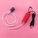 Kırmızı Stil Taşınabilir Mini USB Akvaryum Balık Tankı Oksijen Hava Pompası Sessiz Enerji Tasarrufu Malzemeleri Akvaryum Terrarium Balık Tankı Aksesuarları (Yurt Dışından)