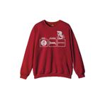 Kırmızı Sweatshirt Eat Sleep DownHill Mountain Bike Bisiklet Baskılı Sweat Kırmızı