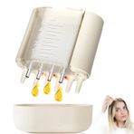Kırmızı ve Mavi Işık,Mikroakım Teknolojili Saç Masaj Aleti 5ml Serum Hazneli Tarak başlıklı