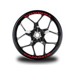 Kırmızı Yamaha Yazılı 8li Jant İçi Yazı Sticker Etiket