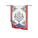 KırmızıŞamdan Desen Genişİpeksi Fular
