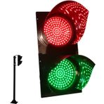 Kırmızı/yeşil trafik işareti ışıkları, trafik durdurma lambası göstergesi lambası, 200 mm / 8 inç, açık garaj, rıhtım şantiyeleri için, kablosuz kontrol, 12 V