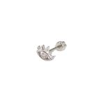 KİRPİK GÖZ GÜMÜŞ TRAGUS PIERCING - RODYUM BEYAZ