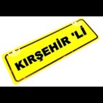 KIRSEHİR 'Lİ Yazılı Sarı Dekor Plaka Sök Tak Pratik yeni nesil
