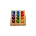 Kırtkırt Ahşap Waldorf Ahşap Top Tabla Seti 12'li