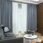 Kış için Yumuşak Kadife Karartma Perdeleri - Oteller, Ofisler, Oturma Odası, Yatak Odası ve Çocuk Odası için Kabarık Soğuk Koruma Perdeleri - Y 225 x G 140 cm Zarif ve Rahat Tasarım