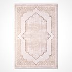 Kış Kremi Oryantal Modern Geometrik Etnik Desenli Boho Makinada Yıkanabilir Hafif Hav Toz Vermez Leke Tutmaz Kaymaz Taban Dijital Makine Baskı Halı Oturma Odası Salon Yolluk Koridor Mutfak Halısı