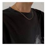 KISA ERKEK KOLYE ZİNCİR SNAKE GOLD ÇELİK ÜZERİ ALTIN KAPLAMA GARANTİ BELGELİ