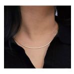 KISA İNCE İTALYAN EZME KOLYE ZİNCİR KADIN GOLD ÇELİK ÜZERİ ALTIN KAPLAMA GARANTİ BELGELİ