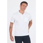 Kısa Kol Düz Suprem Polo Yaka Cepli %100 Pamuk Comfort Fit Tişört 1011250189 - Beyaz - XL
