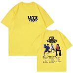 Kısa Kollu Gömlek, Sturniolo Triplets Çift Taraflı Grafik Baskı, Moda Üst, Temel Stil (7 XL)