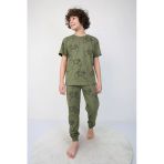 Kısakollu Play Console Desenli Erkek Çocuk Pijama Takımı (Alt-Üst)