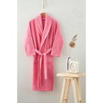 Kısayol Ev-X - Bay ve Bayan Mikrocoton Lüks Bornoz ( Büyük Beden ) - XL - Pembe