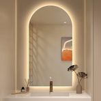 Kısılabilir h LED Banyo Işık 40x60 cm Vanity Ayna Işık 3 Renk Seçenekleri Akıllı Aydınlatma Modern Banyolar için Duvara Monte 15.6x23.6 inç