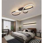Kısılabilir LED Tavan Işık Uzaktan Kumandalı Modern Tasarım Yatak Odası ve Oturma Odası Aydınlatma Armatürü Alüminyum Gömme Montaj Avize Mutfak için Yaratıcı İç Işık