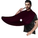 Kişisel Bakım Paketi Sakal ve Saç Örtüsü, Renkli Önlük, Berber Önlüğü, Çok Amaçlı Yıkanabilir Temizlenir Tela Kumaş Unisex (Bordo)