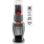 Kişisel Smoothie Blender 300W Buz Kırma 570ML Şişe Siyah - Ahşap